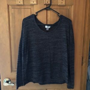 Charcoal gray lightweight sweater